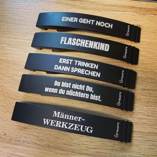 Flaschenoeffner Gravur